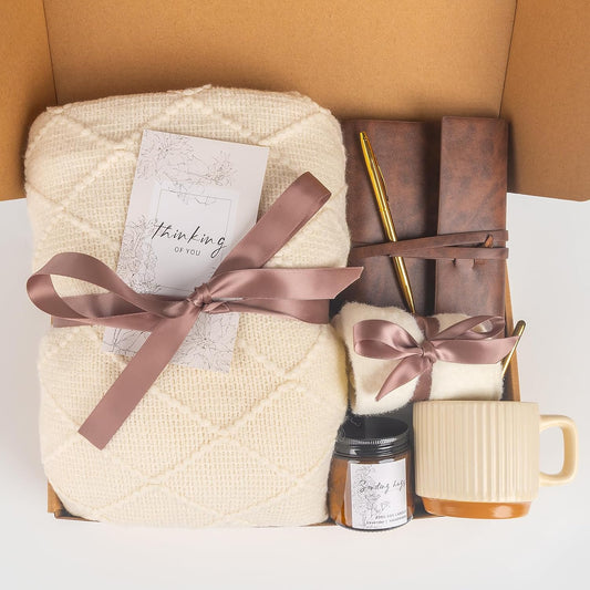 Self Care Gifts for Women, Get Well Soon Gifts Basket, Sympathy Gift Baskets,Care Package,After Surgery Feel Better Thinking of You Sending Hugs Gifts Idea for Mom Her Best Friends Sister