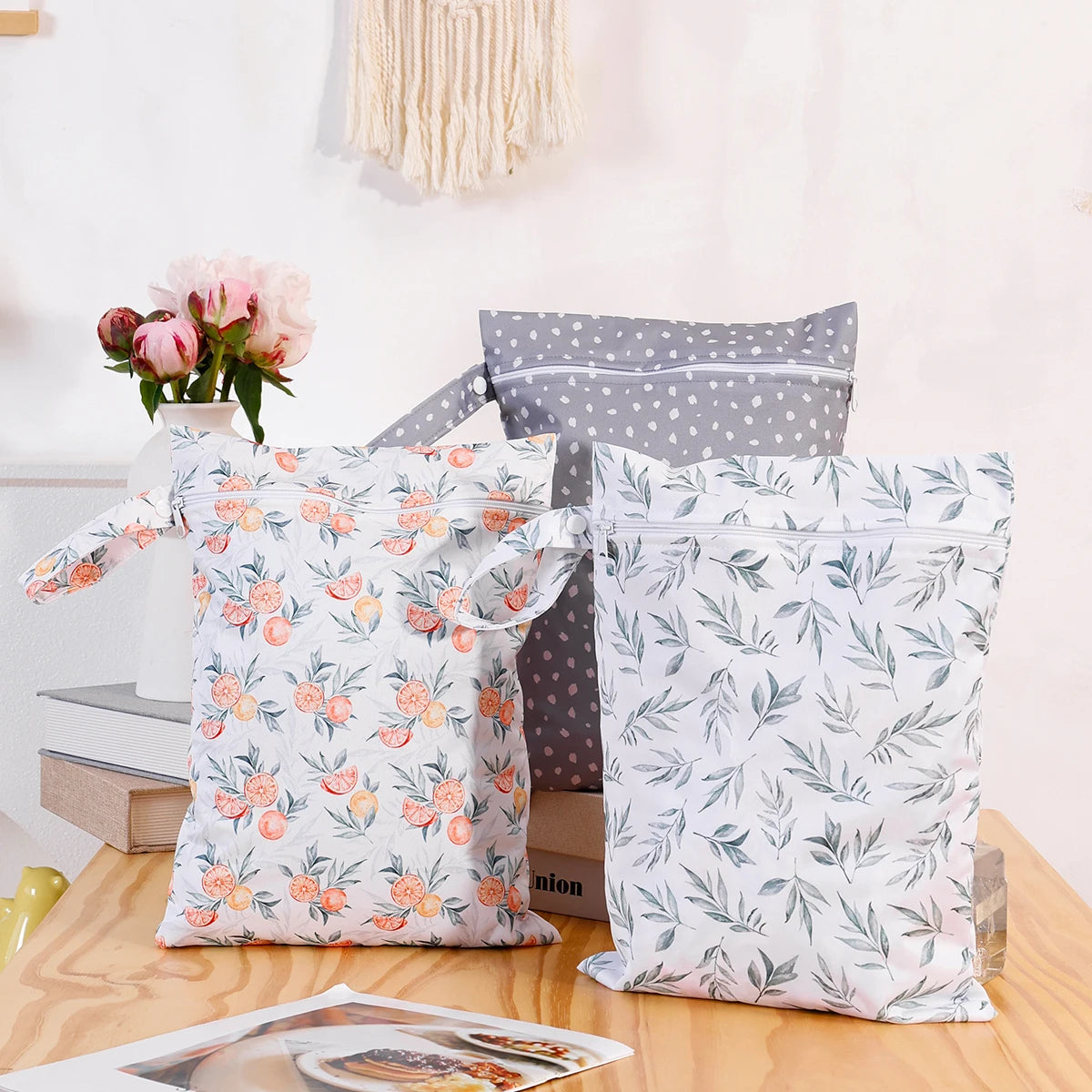 3PCS Waterproof and Reusable Wetbag - Convenient and Durable Solution for Storing Wet Items