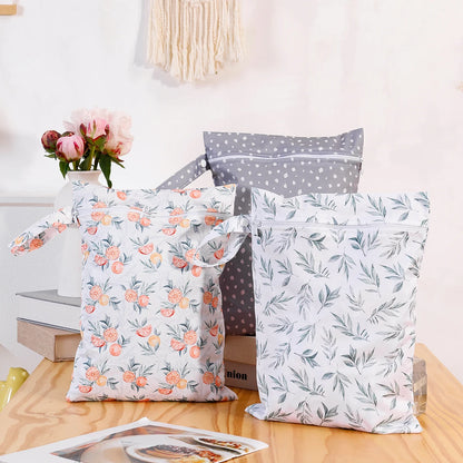 3PCS Waterproof and Reusable Wetbag - Convenient and Durable Solution for Storing Wet Items