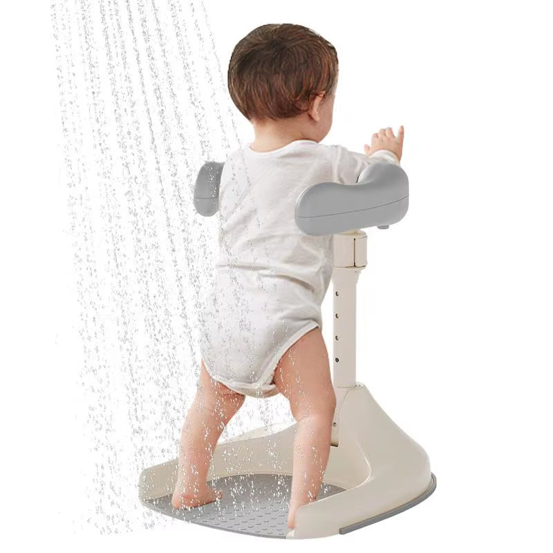 Baby Bath Support Adjustable Baby Bath Tub with Shower Stand Foldable Infant Bath Stand for Toddlers 6-36 Months Babies