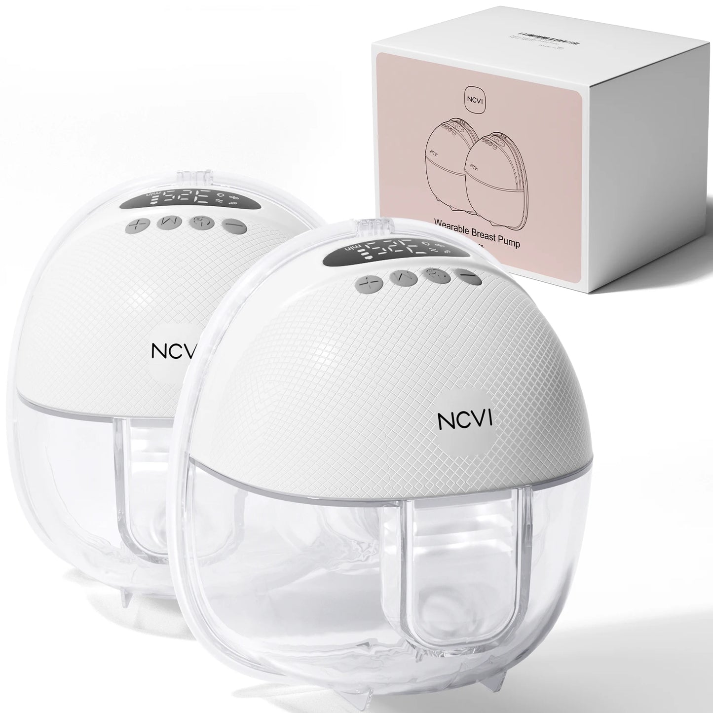 Electric Breast Pump,Wearable for Breastfeeding,Hands-Free, 4 Modes 9 Levels, 3 Flange Sizes(19/21/24Mm), Smart Display