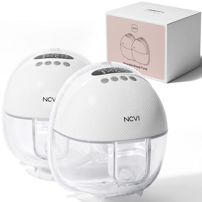 Electric Breast Pump,Wearable for Breastfeeding,Hands-Free, 4 Modes 9 Levels, 3 Flange Sizes(19/21/24Mm), Smart Display