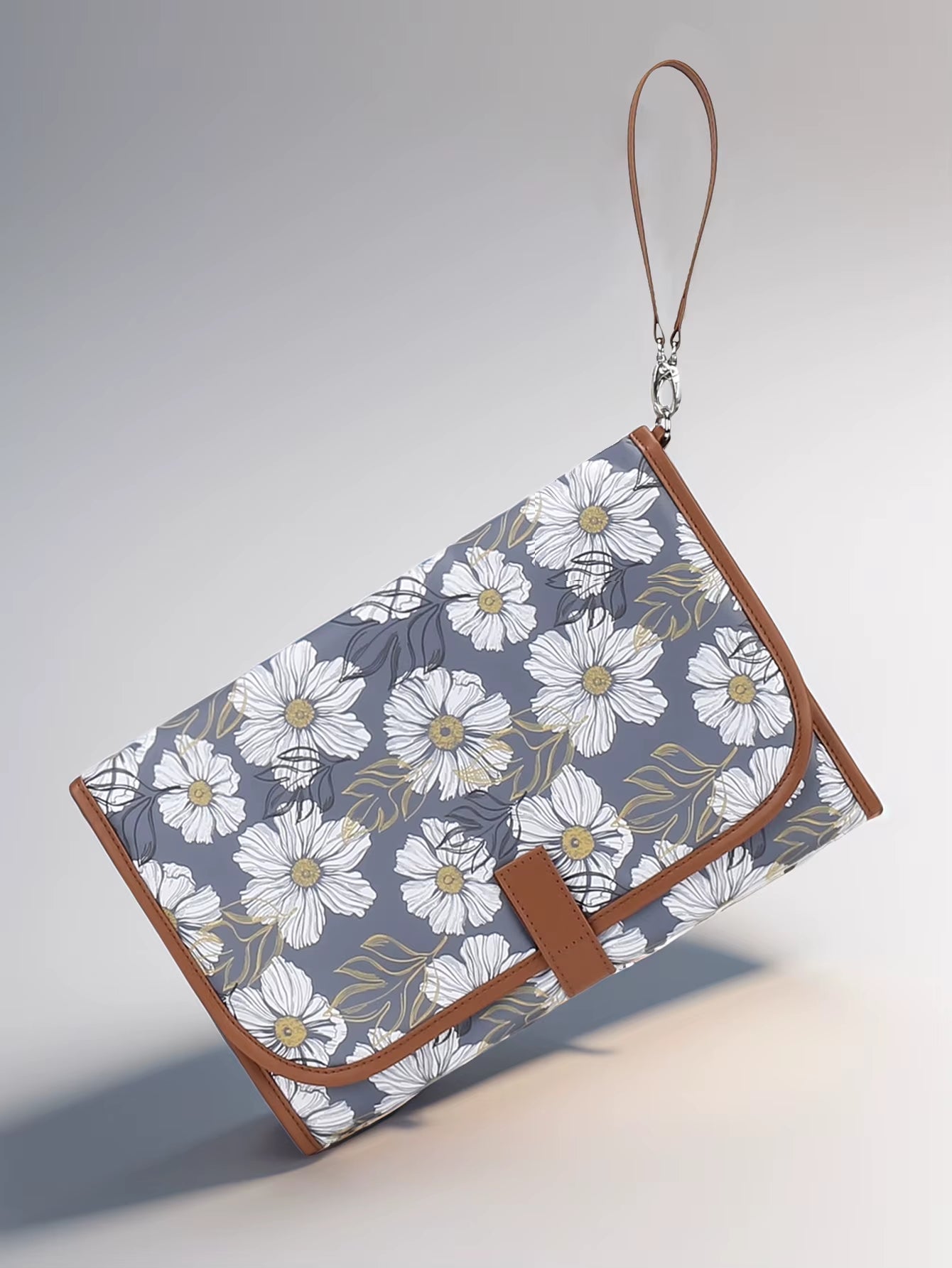 Portable Diaper Changing Pad, Portable Changing Pad for Newborn Girl & Boy - Baby Changing Pad with Smart Wipes Pocket