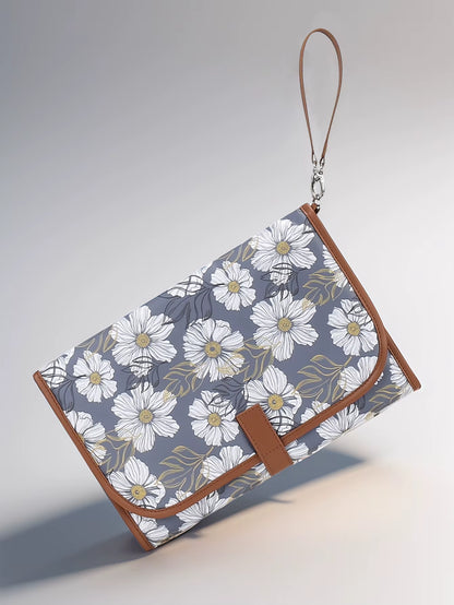 Portable Diaper Changing Pad, Portable Changing Pad for Newborn Girl & Boy - Baby Changing Pad with Smart Wipes Pocket