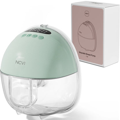 Electric Breast Pump,Wearable for Breastfeeding,Hands-Free, 4 Modes 9 Levels, 3 Flange Sizes(19/21/24Mm), Smart Display
