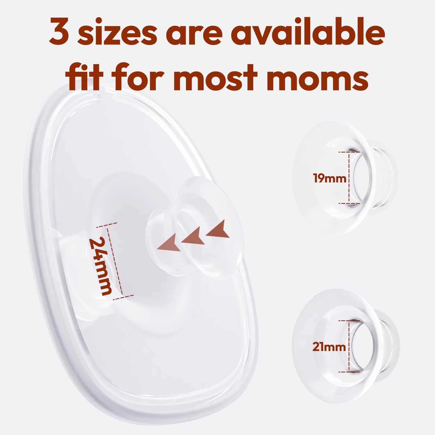 Electric Breast Pump,Wearable for Breastfeeding,Hands-Free, 4 Modes 9 Levels, 3 Flange Sizes(19/21/24Mm), Smart Display