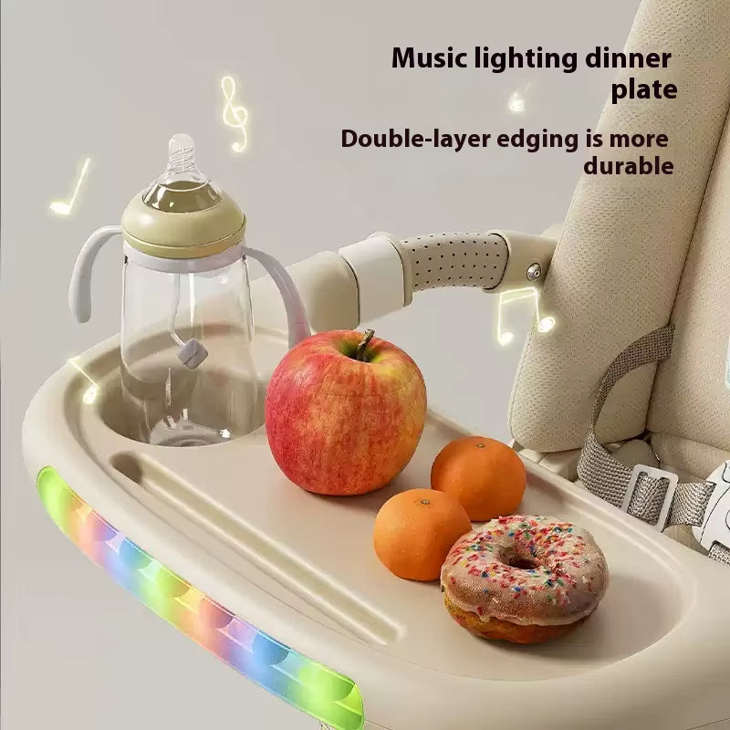 Fold Infant Bidirectional Shock Absorption Baby Handcart Reclining Out Shade Cortex Seat