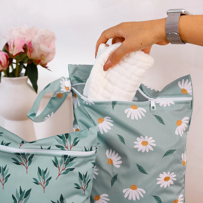 3PCS Waterproof and Reusable Wetbag - Convenient and Durable Solution for Storing Wet Items