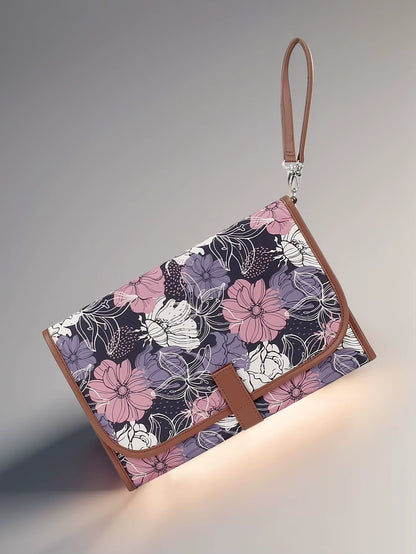 Portable Diaper Changing Pad, Portable Changing Pad for Newborn Girl & Boy - Baby Changing Pad with Smart Wipes Pocket