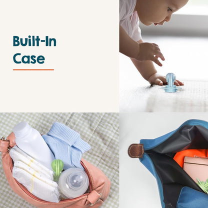 Keep-It-Kleen Baby Pacifier 2-Pack Closes When Dropped - Bpa-Free Silicone Orthodontic Nipple, Ideal for Travel, Nipple Stays Clean, 0-36 Months - Panda/Sloth Design