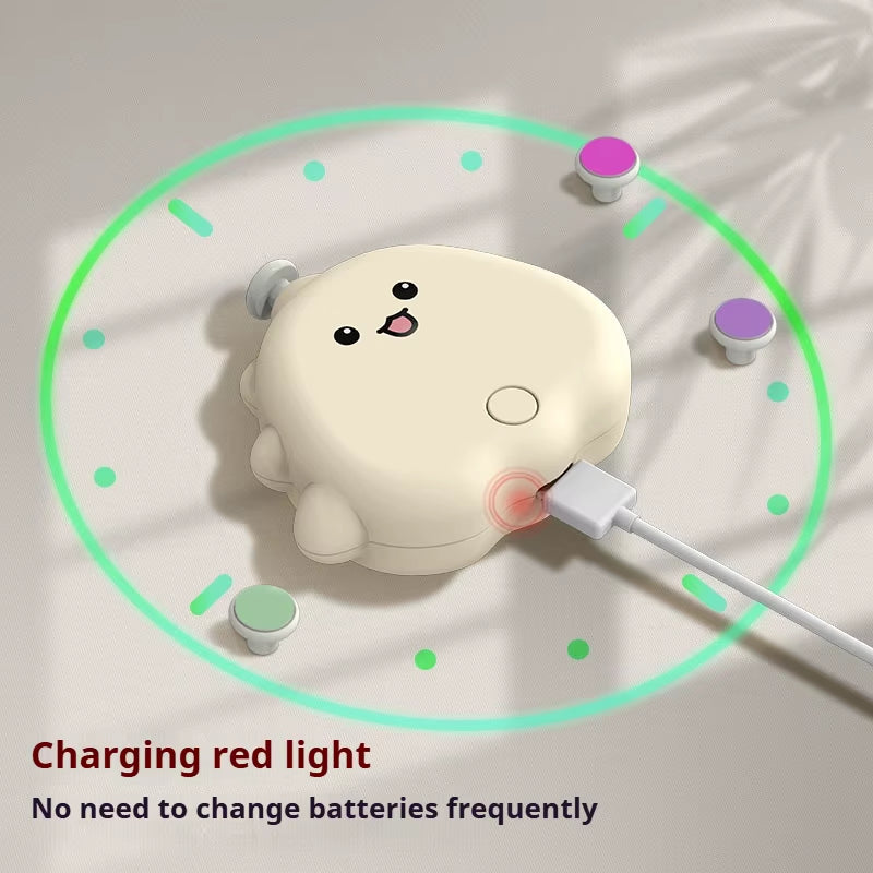 JUSTLANG Rechargeable Newborn Electric Nail Clipper Baby Anti-Clamping Scissors Baby Nail Scissors Set Baby Nail Grinder