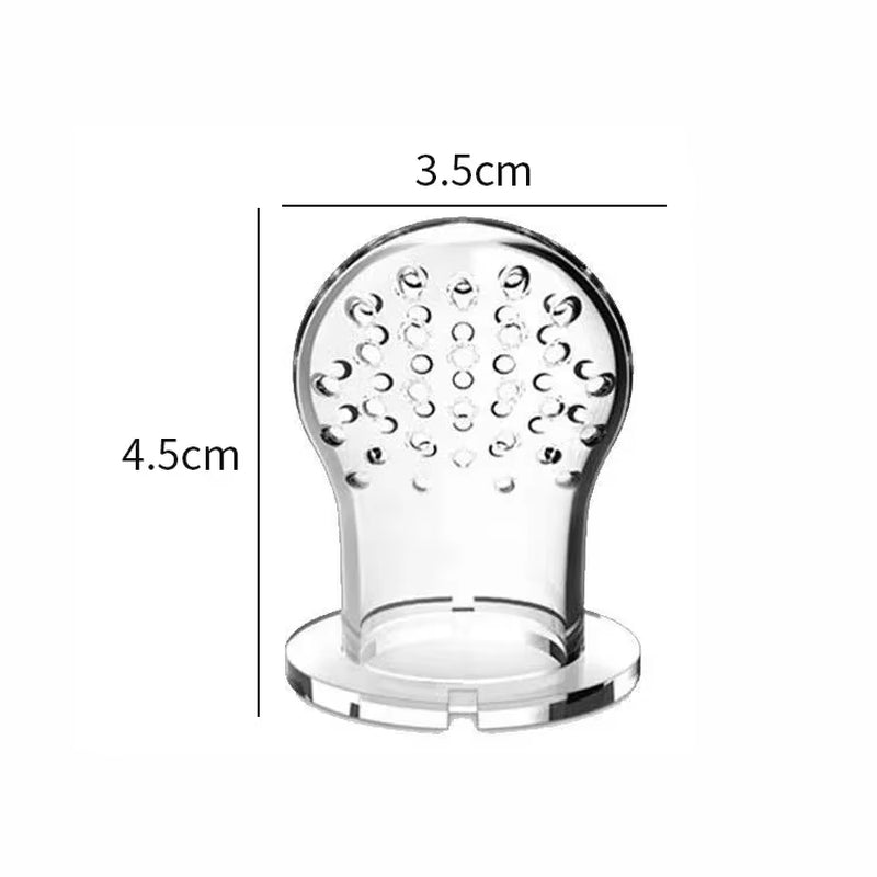 Baby Fresh Fruit Food Feeder Pacifier with BPA Free Silicone Pouch Infant Teething Toy Baby Supplement Food Feeding Soother