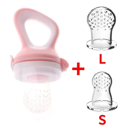 Baby Fresh Fruit Food Feeder Pacifier with BPA Free Silicone Pouch Infant Teething Toy Baby Supplement Food Feeding Soother