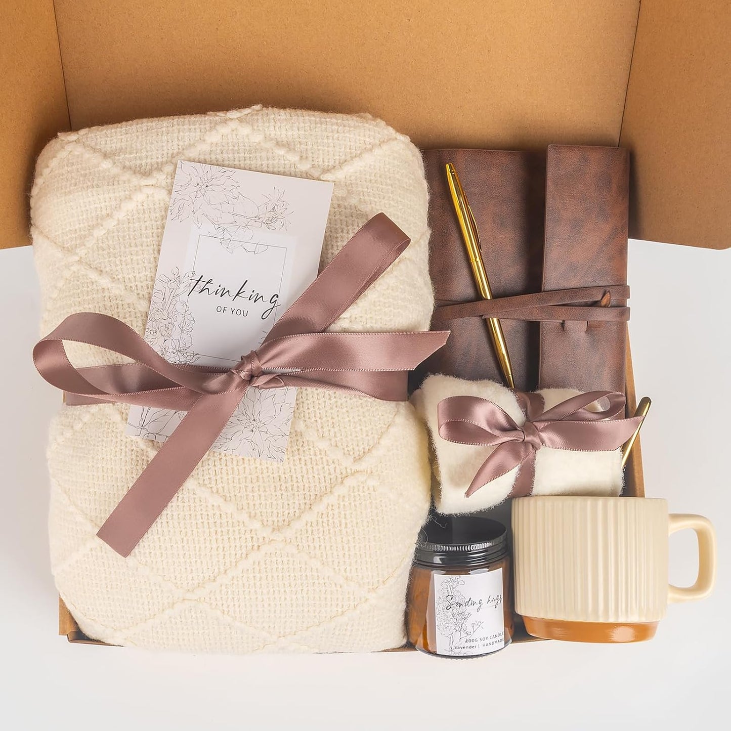 Self Care Gifts for Women, Get Well Soon Gifts Basket, Sympathy Gift Baskets，Care Package，After Surgery Feel Better Thinking of You Sending Hugs Gifts Idea for Mom Her Best Friends Sister