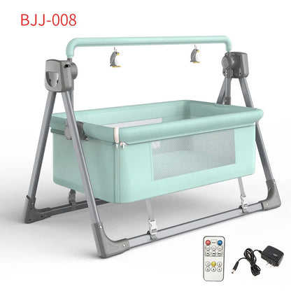 Custom Multi-Function Electric Baby Rocking Cradle Bed Easy Foldable Baby Bassinet with Music Mosquito Net Electronic Baby Swing