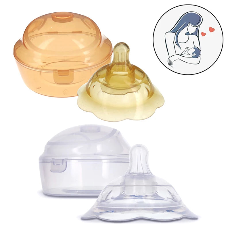 1Pcs Silicone Nipple Protectors Feeding Mothers Nipple Protection Cover Breastfeeding Mother Milk Portable Nipple Anti-Overflow