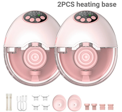 Breast Pump Electric Handsfree BPA Free with Heating & UV Sterilize Lid Optional Wireless Upgrade Wearable Breastfeeding Pump