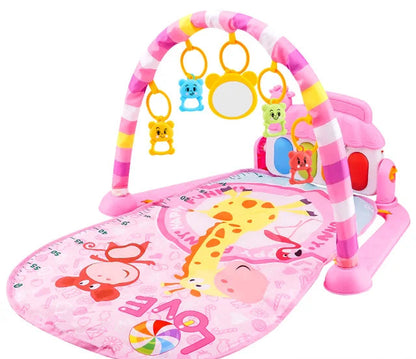 Baby Fitness Stand Music Play Gym Activity Toys Newborn Piano Crawling Blanket Pedal Game Pad Early Education 0-36 Months Gifts