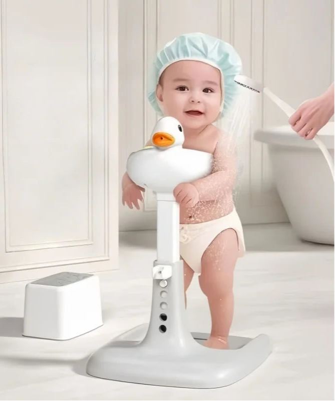 Baby Standing Bath Table Adjustable Height Folding Children'S Bath Device Bath Stand Non-Slip Children'S Bath Stand for Home Use