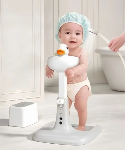 Baby Standing Bath Table Adjustable Height Folding Children'S Bath Device Bath Stand Non-Slip Children'S Bath Stand for Home Use