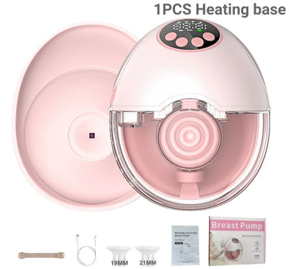 Breast Pump Electric Handsfree BPA Free with Heating & UV Sterilize Lid Optional Wireless Upgrade Wearable Breastfeeding Pump