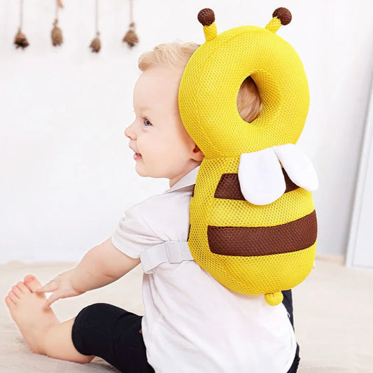 Head Back Protector Baby Protect Pillow Learn Walk Headgear Prevent Injured Safety Pad Prevention Fall Cartoon Bee Kids Pillows