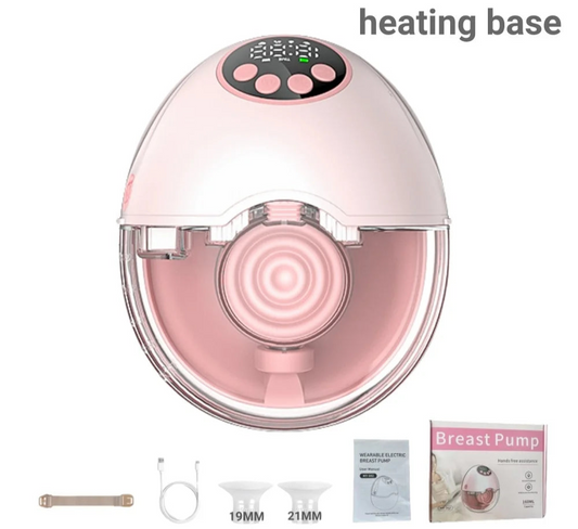 Breast Pump Electric Handsfree BPA Free with Heating & UV Sterilize Lid Optional Wireless Upgrade Wearable Breastfeeding Pump