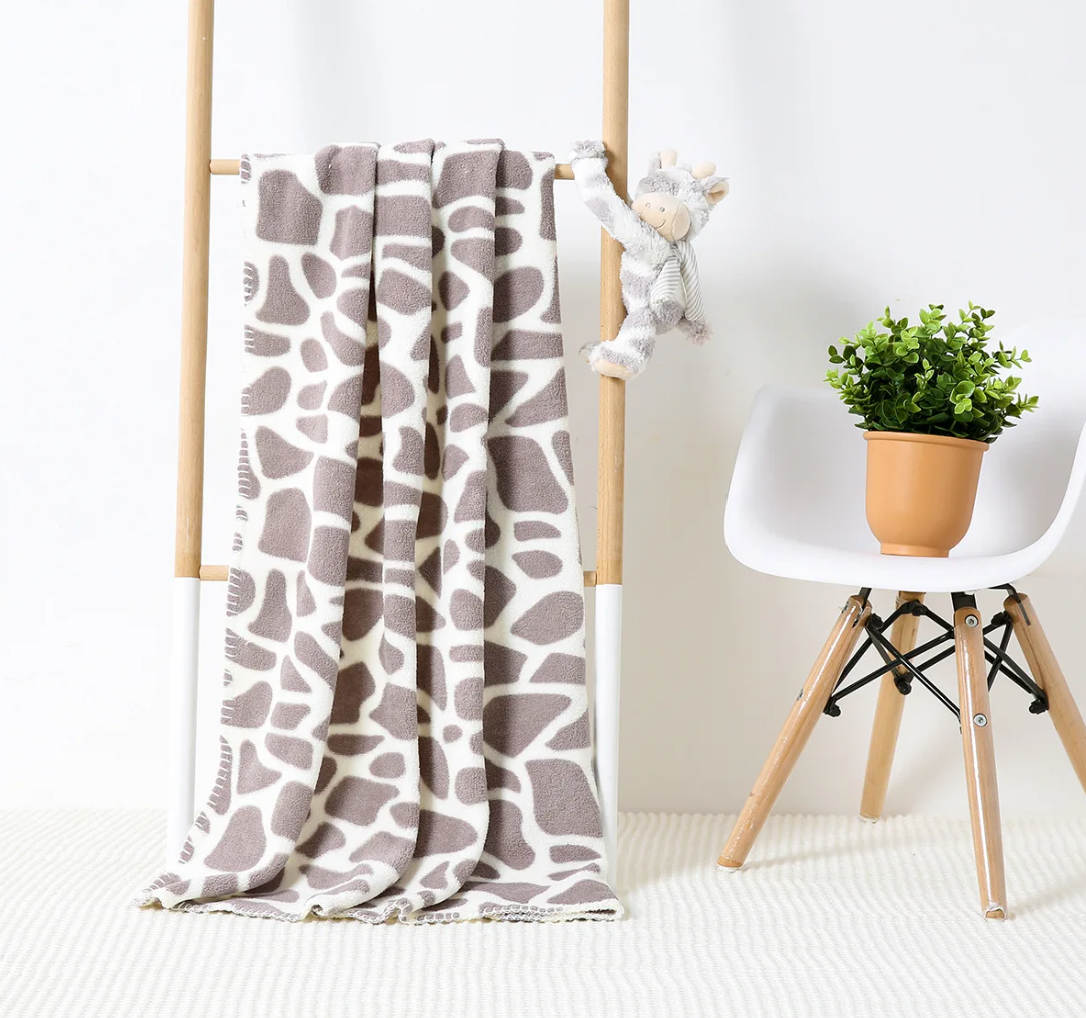 Plush Baby Security Blanket Set  with Stuffed Animal