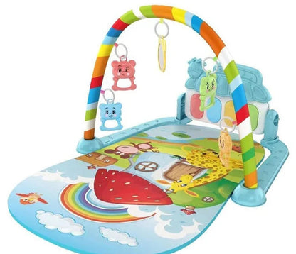 Baby Fitness Stand Music Play Gym Activity Toys Newborn Piano Crawling Blanket Pedal Game Pad Early Education 0-36 Months Gifts