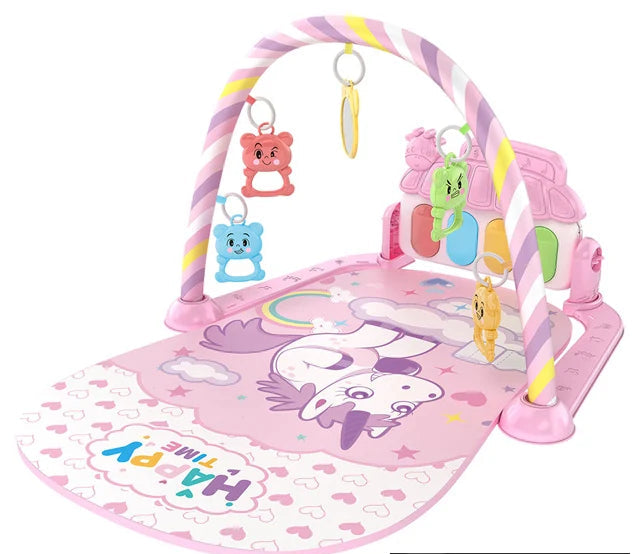 Baby Fitness Stand Music Play Gym Activity Toys Newborn Piano Crawling Blanket Pedal Game Pad Early Education 0-36 Months Gifts