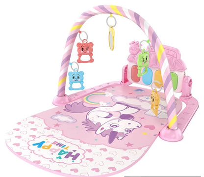 Baby Fitness Stand Music Play Gym Activity Toys Newborn Piano Crawling Blanket Pedal Game Pad Early Education 0-36 Months Gifts