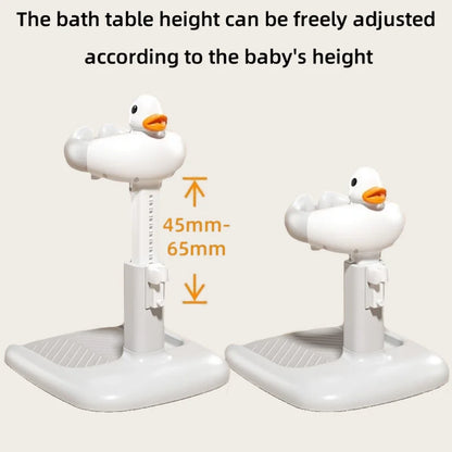 Baby Standing Bath Table Adjustable Height Folding Children'S Bath Device Bath Stand Non-Slip Children'S Bath Stand for Home Use