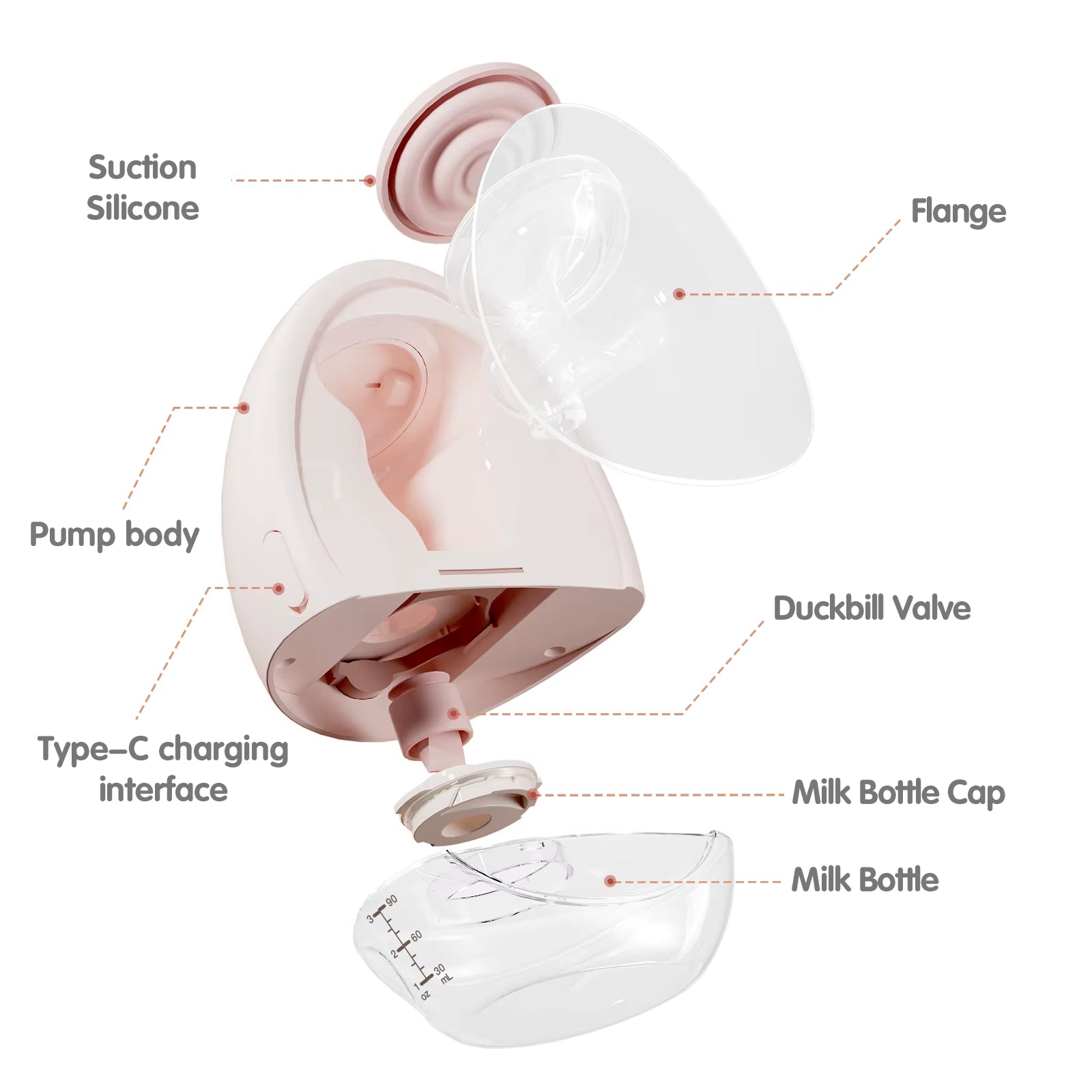 Hands Free Breast Pump, Double Wearable Breast Pump, Electric Breast Pump with 4 Modes & 9 Levels