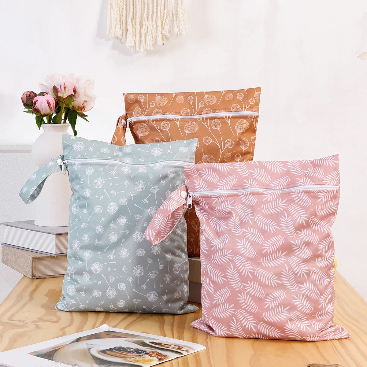 3PCS Waterproof and Reusable Wetbag - Convenient and Durable Solution for Storing Wet Items