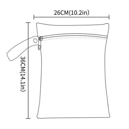 3PCS Waterproof and Reusable Wetbag - Convenient and Durable Solution for Storing Wet Items