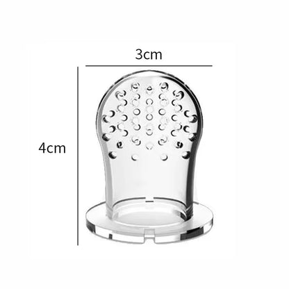 Baby Fresh Fruit Food Feeder Pacifier with BPA Free Silicone Pouch Infant Teething Toy Baby Supplement Food Feeding Soother