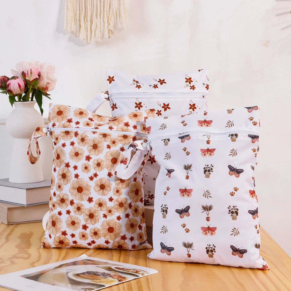 3PCS Waterproof and Reusable Wetbag - Convenient and Durable Solution for Storing Wet Items