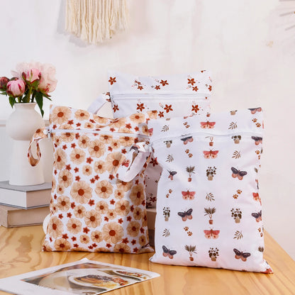 3PCS Waterproof and Reusable Wetbag - Convenient and Durable Solution for Storing Wet Items