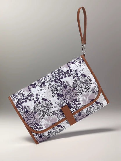 Portable Diaper Changing Pad, Portable Changing Pad for Newborn Girl & Boy - Baby Changing Pad with Smart Wipes Pocket