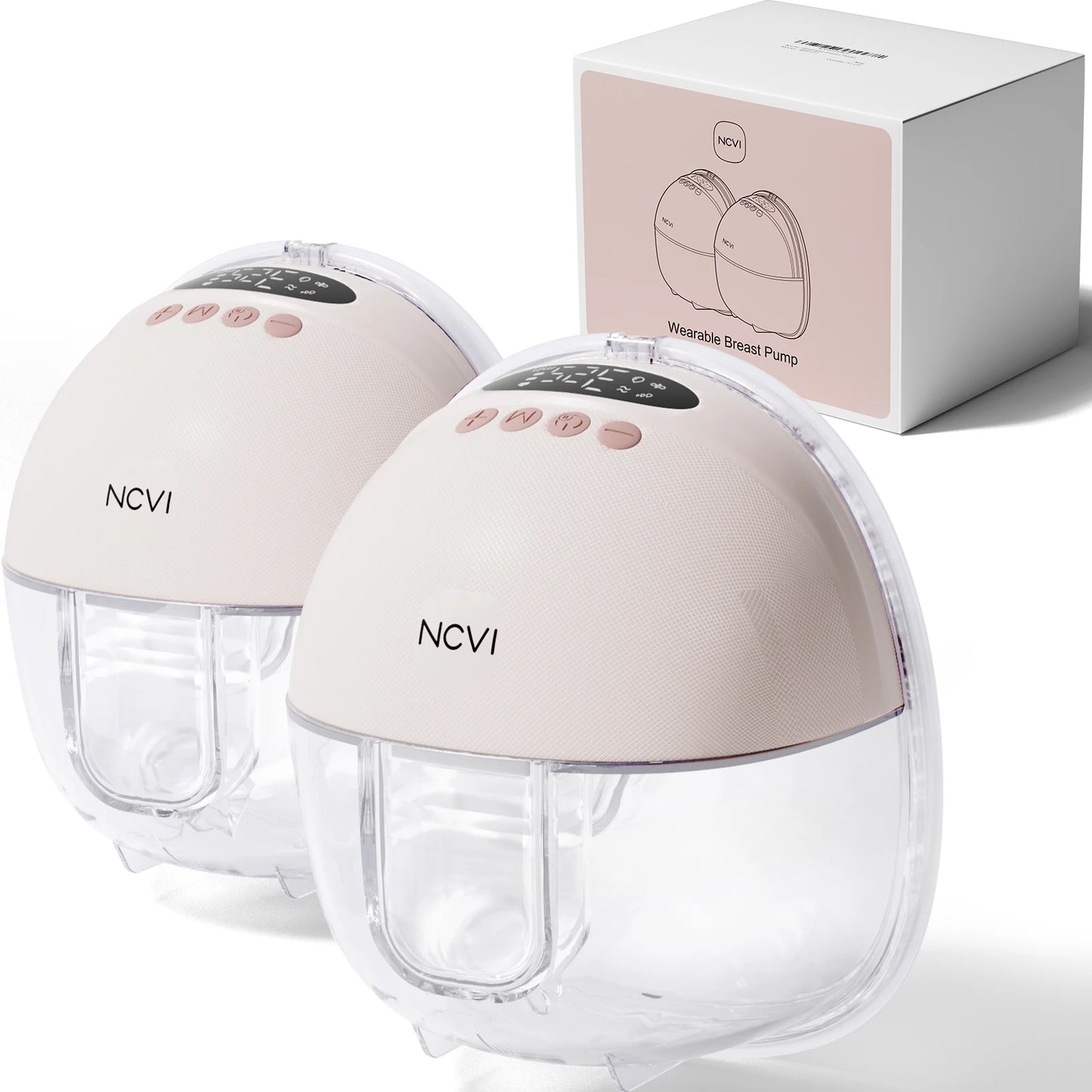 Electric Breast Pump,Wearable for Breastfeeding,Hands-Free, 4 Modes 9 Levels, 3 Flange Sizes(19/21/24Mm), Smart Display