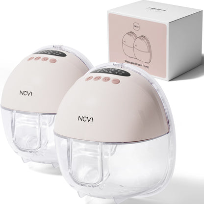 Electric Breast Pump,Wearable for Breastfeeding,Hands-Free, 4 Modes 9 Levels, 3 Flange Sizes(19/21/24Mm), Smart Display